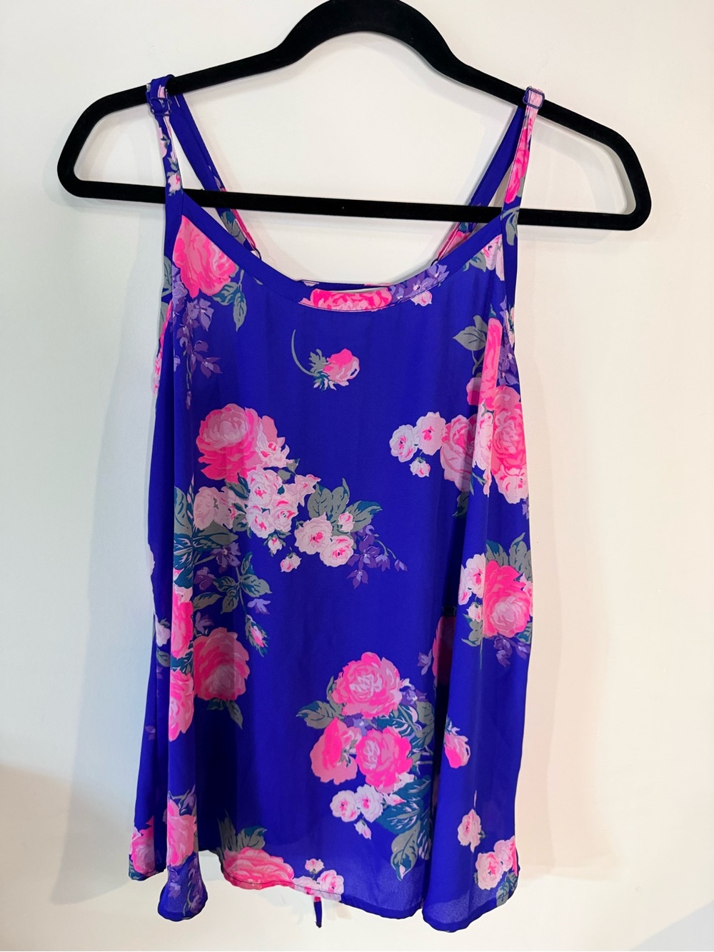 Torrid colorful floral lace up tank